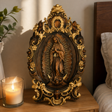 A Handcrafted Sanctuary: Our Lady of Guadalupe Wood Carving