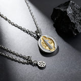 St. Benedict Home Blessing Titanium Steel Pendant