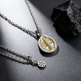 St. Benedict Home Blessing Titanium Steel Pendant
