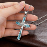 Turquoise Infinity Cross Necklace – Eternal Faith & Southwest Spirit