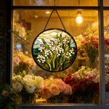 Lily of the Valley Stained Glass Suncatcher: A Radiant Symbol of Happiness and Renewal