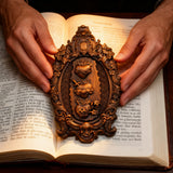 Three Sacred Hearts of the Holy Family | Solid Wood Carving Gift