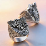 Archangel Michael Steel Titanium Ring——Giving us the strength and courage to move forward