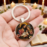 Holy Family Keychain: Carry the Warmth of the Nativity Wherever You Go