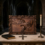 Hand-Carved Beech Wood Eagle Art: For the Bold & Spirited - product view