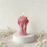 Rose & Couple Aromatherapy Candle: A Romantic Glow for Your Love