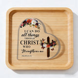 Heart-Shaped Cross Acrylic Decor: A Daily Reminder of Strength in Faith