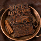 Dad's Garage Wooden Wall Sign: The Perfect Tribute to His Go-To Space