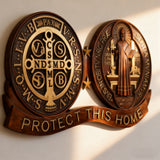 St. Benedict's Exorcism Medal Christian Wall Plaque - Best Christmas Gift