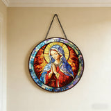 Our Lady Stained Glass Suncatcher: A Radiant Tribute to Mary