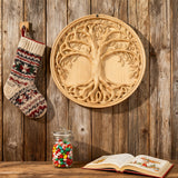Tree of Life Wood Wall Art Decor Best Christmas Gift - With Free Stand
