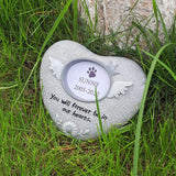 Bgcopper Pet Memorial Stone with Picture Frame - BGCOPPER