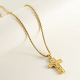 18K Gold Plated Ascension Cross Necklace - Thank you for your love and forgivness - BGCOPPER