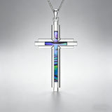Abalone Shell Cross Necklace – Divine Protection & Celestial Beauty