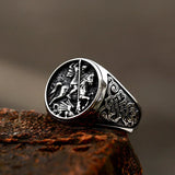 Saint George Amulet Stainless Steel Ring - BGCOPPER
