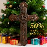 50% Off Today!Lamb of God Wooden Cross Wall Decoration - Passover Lamb