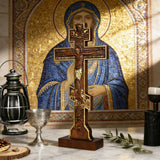 Orthodox Crucifixion Crucifix Wooden Tabletop Ornament
