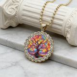 Tree of Life Round Pendant & Keychain: A Symbol of Growth, Connection, and Vibrant Life