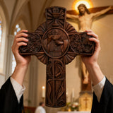 Eucharistic Chalice Wooden Cross: A Christian Symbol of the Last Supper & Redemption