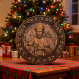 St. Francis of Assisi Patron Saint of Animals Religious Icon - Natural Wood Wall Decoration Hanging Souvenir