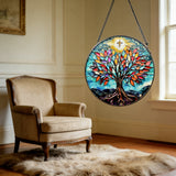 Tree of Life Stained Glass Suncatcher: Faith, Growth, and Light