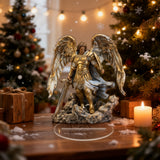 Archangel Michael Acrylic Statue: Divine Protection for Your Home & Faith Space 🛡️