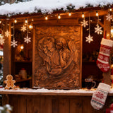 🌟 Archangel Chamuel Wood Carving – Angel of Peaceful Relationships 🌟