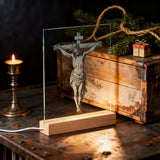 Jesus Crucifixion Glass Lamp: Turning Faith into a Tangible Daily Sacred Object