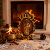 St. Jude Wooden Religious Icon Wall Artwork - Patron Saint of Despair in Troubled Times