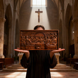 Bgcopper Last Supper Religious Carving Icons Gifts Wood Carving Religious Wood Wall Art