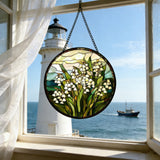 Lily of the Valley Stained Glass Suncatcher: A Radiant Symbol of Happiness and Renewal