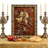 Assumption of Mary Hand-Carved Wood Wall Art: A Tribute to Heavenly Glory