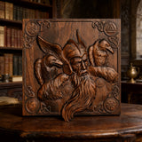 Odin and the Raven Wooden Wall Wall Decoration