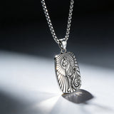 Ancient Egyptian Bastet Cat Goddess Stainless Steel Necklace | Egyptian Revival Jewelry