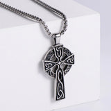 Stainless steel Celtic cross pendant necklace - BGCOPPER
