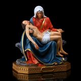 Resin Pietà Statue – Virgin Mary Holding Jesus Christian Home Decor