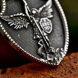 St.Michael's Archangel Necklace. Paratrooper Police Military Paramedic Grocers Mariners and military personnel Patron Saint Amulet - BGCOPPER