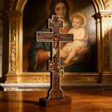 Orthodox Crucifixion Crucifix Wooden Tabletop Ornament