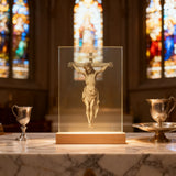 Jesus Crucifixion Glass Lamp: Turning Faith into a Tangible Daily Sacred Object