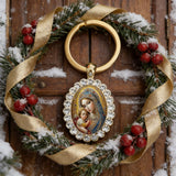 Bohemian Our Lady & Child Necklace & Keychain