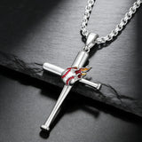 Baseball Bat Cross Necklace – Faith & Passion on the Field
