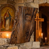 Hand-Carved Owl Tree Wood Art: A Christian Symbol of Wisdom & Divine Awareness