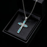 Turquoise Infinity Cross Necklace – Eternal Faith & Southwest Spirit