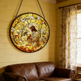 Jesus & Creation Stained Glass Suncatcher: Light, Faith, and the Beauty of God’s World