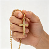Men’s Twisted Rope Cross Necklace – Faith, Strength & Modern Devotion