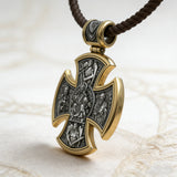 S925 sterling silver double-sided Jesus and Virgin Mary necklace