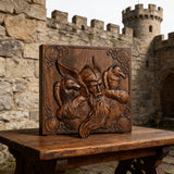 Odin and the Raven Wooden Wall Wall Decoration