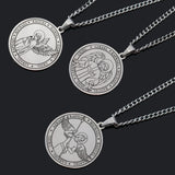 Seven Archangel's Medal Pendant Amulet - Under their wings, we walk with peace of mind - BGCOPPER