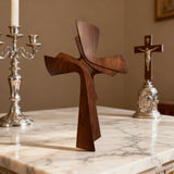 Modern Wooden Wall Cross: A Contemporary Symbol of Faith & Craftsmanship - craftsmanship detail