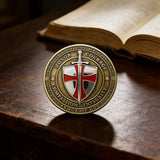 🛡️ Knight of Christ Challenge Coin – Wear the Armor of God